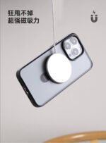Magnetic Protective Phone Case with Holder for iP 15 6.1"-Transparent - Image 7