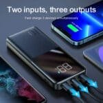 JR-QP191 22.5W Power Bank 10000mAh-Black With USB to Type.C 0.3m Cable-Black - Image 7