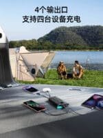 JR-L017 22.5W Power Bank with Dual Cables 10000mAh-Black With USB.A to Type.C 0.25m Cable-Black - Image 3