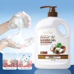 SADOER Coconut Oil Moisturizing Shower Gel 1kg - Image 4