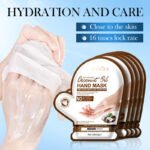 SADOER Coconut Oil Vitamin E Moisturizing and Nourishing Hand Mask 40ml/pair - Image 3
