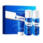 SADOER Men's Moisturizing and Refreshing Oil-Control Three-Piece Set  100g+120ml+120ml - Image 3