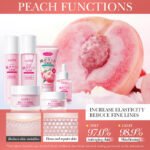 SADOER Peach Probiotic Moisturizing 6-Piece Set (100g + 100ml + 20g + 30ml + 100ml + 50g) - Image 3