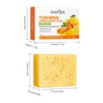 SADOER Turmeric Lemon Cleansing Soap (with foaming net) 100g - Image 6